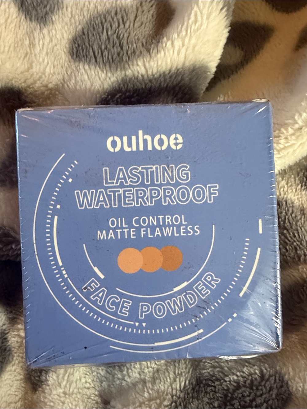 OUHOE Waterproof Face Powder #01 Classic Ivory Matte Oil Control NIB